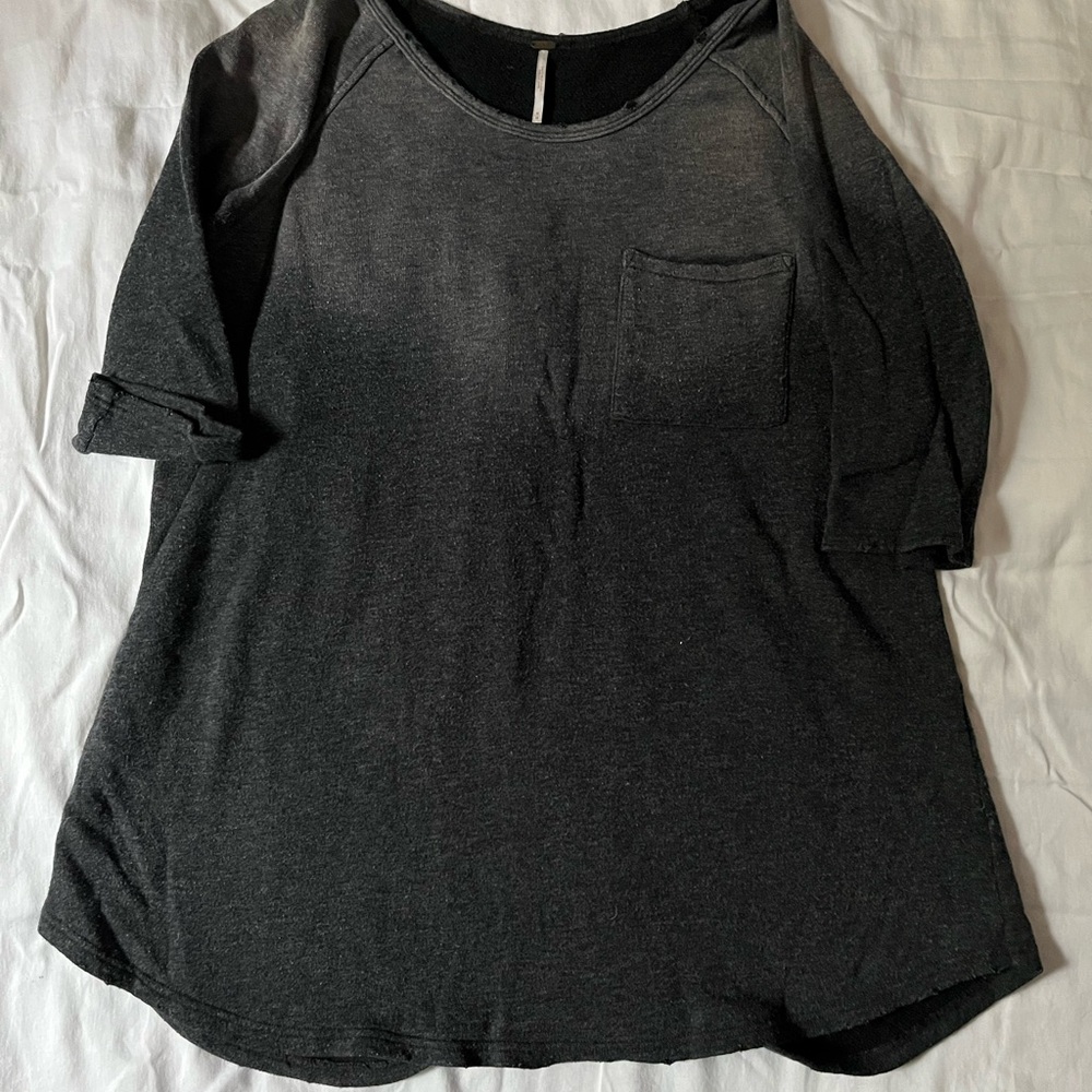 Free People Tanna Peached Out Bliss Tunic- Gray-M